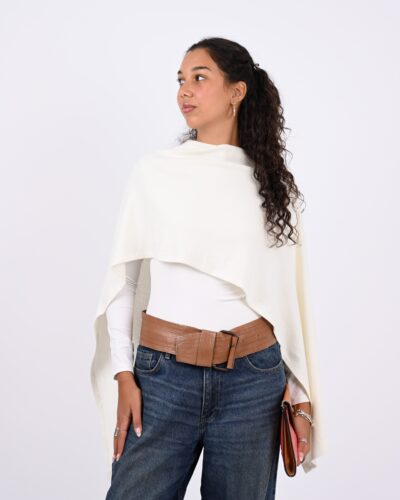 Aurora Cape in Soft Off-White