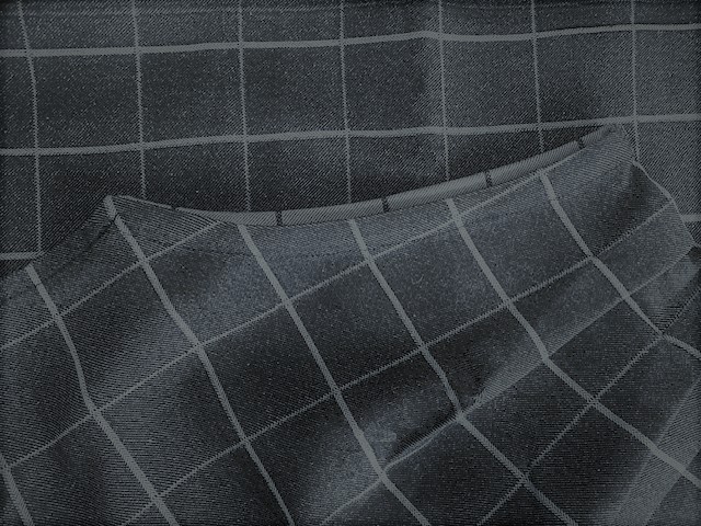 Warm Blue Black Fall Cape - Image 3