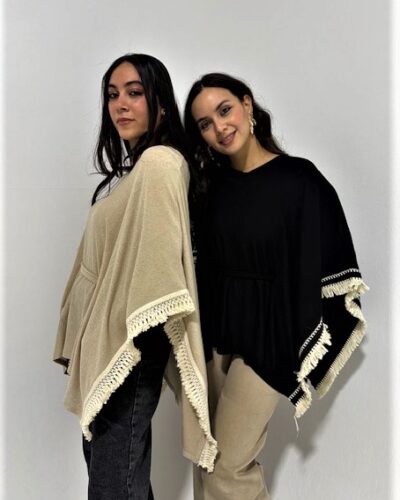 V-Haze Fringes Poncho
