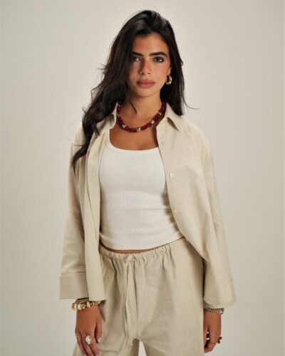 Everyday Linen Shirt in Beige