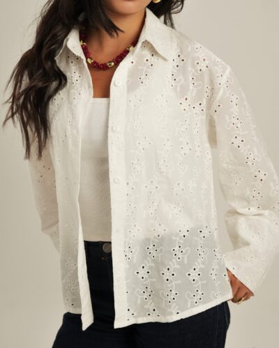 Embroidered Long Sleeve Shirt