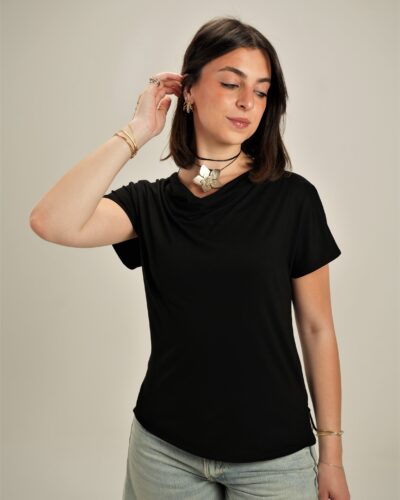 Serra Cowl Neckline Shirt